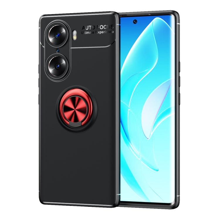 For Honor 60 Pro Metal Ring Holder 360 Degree Rotating TPU Phone Case