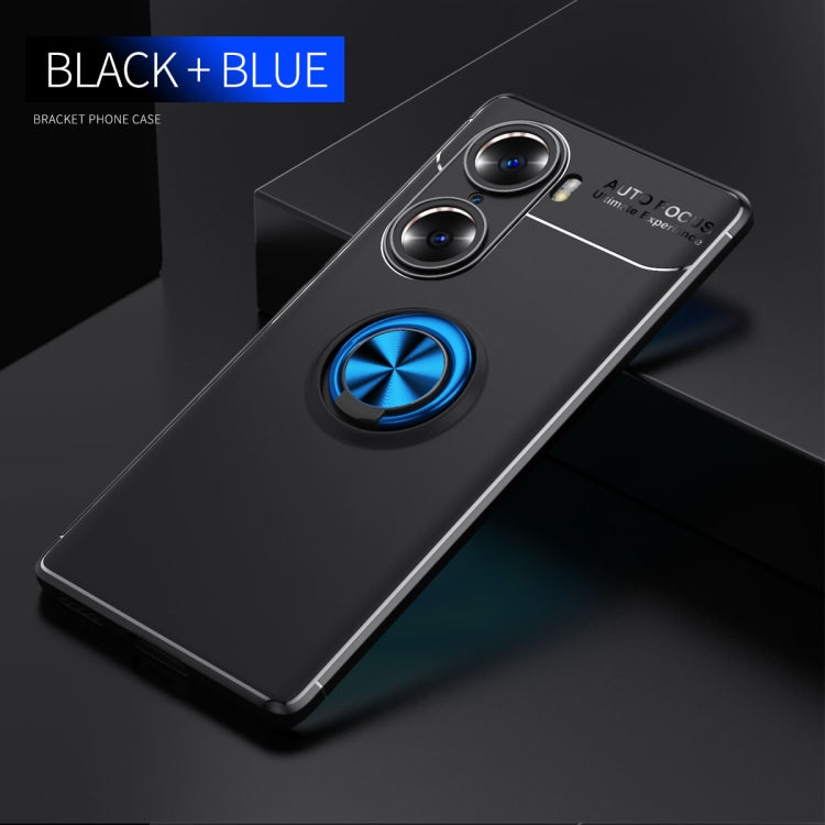 For Honor 60 Pro Metal Ring Holder 360 Degree Rotating TPU Phone Case
