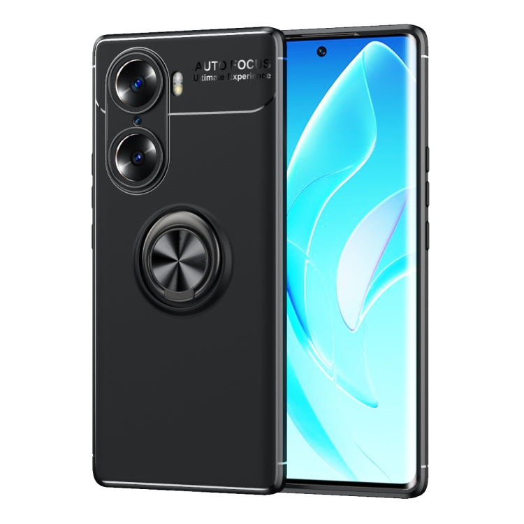 For Honor 60 Pro Metal Ring Holder 360 Degree Rotating TPU Phone Case