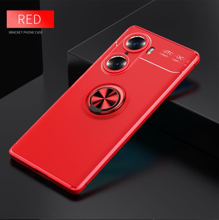 For Honor 60 Metal Ring Holder 360 Degree Rotating TPU Phone Case