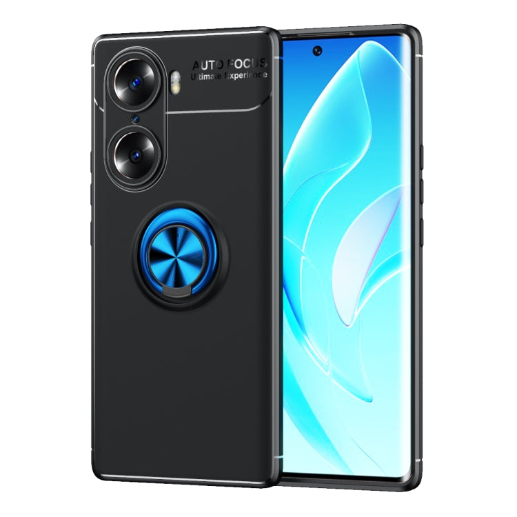 For Honor 60 Metal Ring Holder 360 Degree Rotating TPU Phone Case