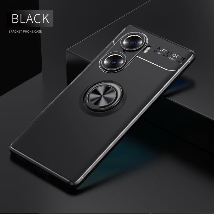 For Honor 60 Metal Ring Holder 360 Degree Rotating TPU Phone Case