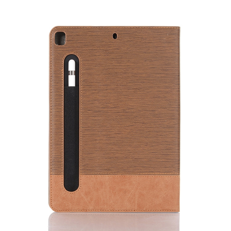 For iPad 10.2 / 10.5 Cross Texture Horizontal Flip PU Leather Case with Holder & Card Slots & Wallet