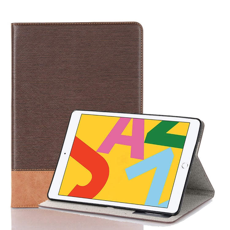For iPad 10.2 / 10.5 Cross Texture Horizontal Flip PU Leather Case with Holder & Card Slots & Wallet