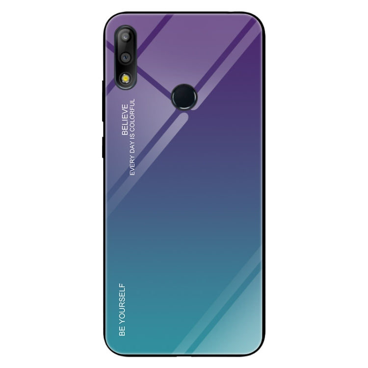 For Asus Zenfone Max Pro M2 ZB631KL Gradient Color Glass Case