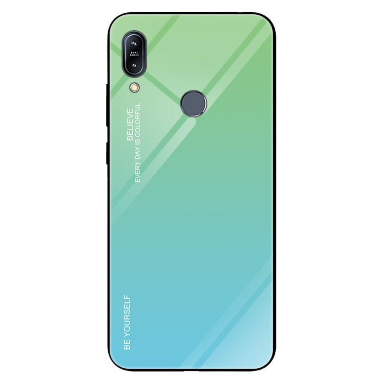For Asus Zenfone Max M2 ZB633KL Gradient Color Glass Case