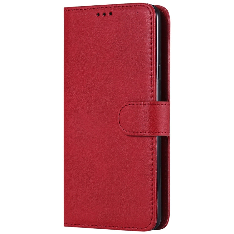 For LG G7 ThinQ Solid Color Horizontal Flip Protective Case with Holder & Card Slots & Wallet & Photo Frame & Lanyard