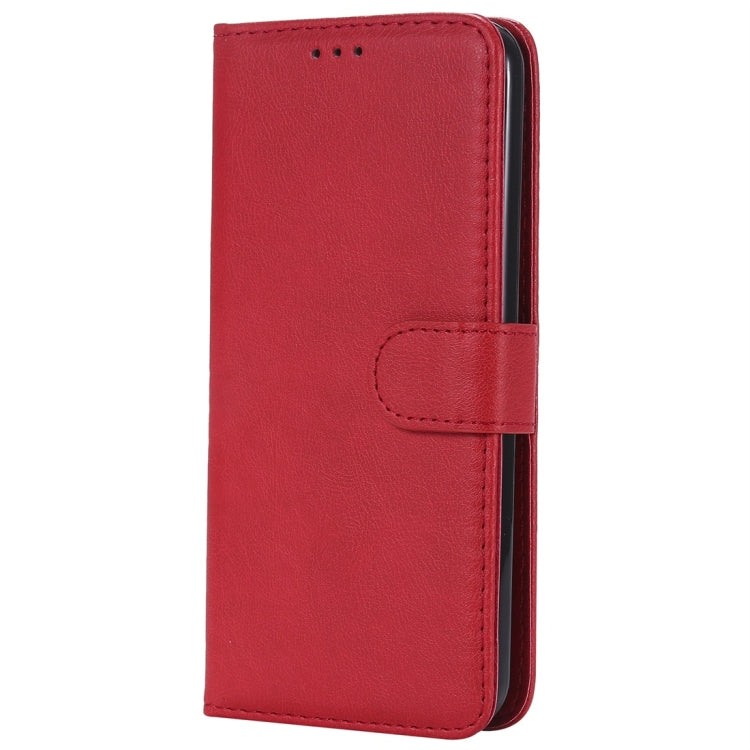 For LG G8 ThinQ Solid Color Horizontal Flip Protective Case with Holder & Card Slots & Wallet & Photo Frame & Lanyard