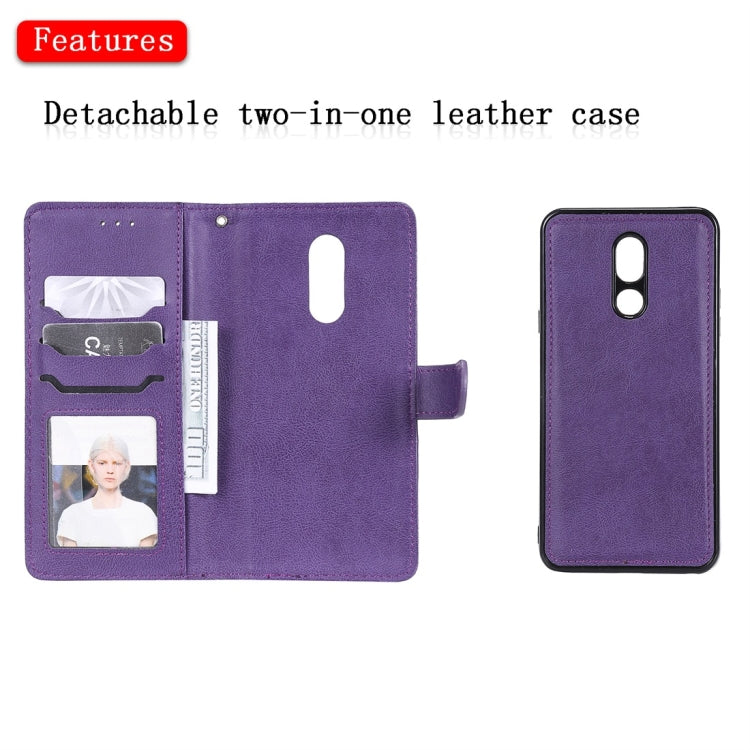 For LG Stylo 5 Solid Color Horizontal Flip Protective Case with Holder & Card Slots & Wallet & Photo Frame & Lanyard