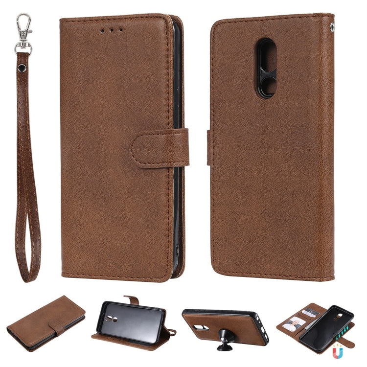 For LG Stylo 5 Solid Color Horizontal Flip Protective Case with Holder & Card Slots & Wallet & Photo Frame & Lanyard