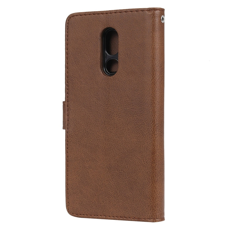 For LG Stylo 5 Solid Color Horizontal Flip Protective Case with Holder & Card Slots & Wallet & Photo Frame & Lanyard