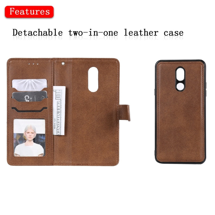 For LG Stylo 5 Solid Color Horizontal Flip Protective Case with Holder & Card Slots & Wallet & Photo Frame & Lanyard