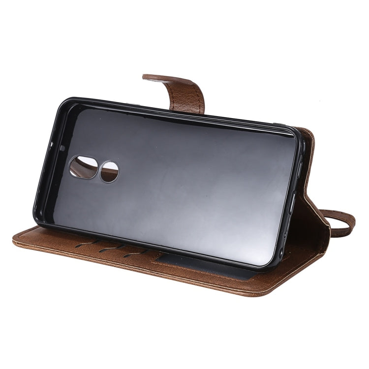 For LG Stylo 5 Solid Color Horizontal Flip Protective Case with Holder & Card Slots & Wallet & Photo Frame & Lanyard