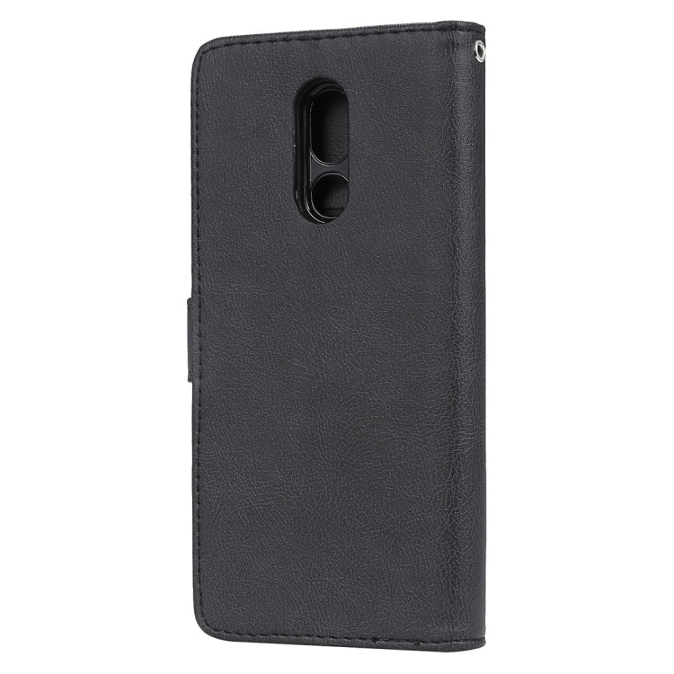 For LG Stylo 5 Solid Color Horizontal Flip Protective Case with Holder & Card Slots & Wallet & Photo Frame & Lanyard