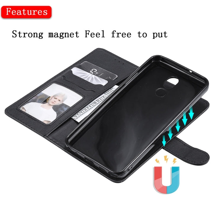 For LG Stylo 5 Solid Color Horizontal Flip Protective Case with Holder & Card Slots & Wallet & Photo Frame & Lanyard