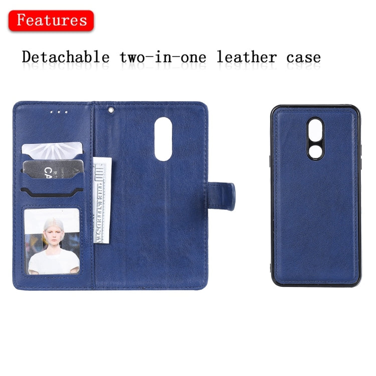 For LG Stylo 5 Solid Color Horizontal Flip Protective Case with Holder & Card Slots & Wallet & Photo Frame & Lanyard