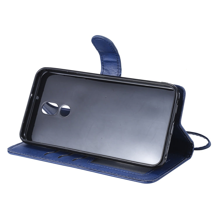 For LG Stylo 5 Solid Color Horizontal Flip Protective Case with Holder & Card Slots & Wallet & Photo Frame & Lanyard