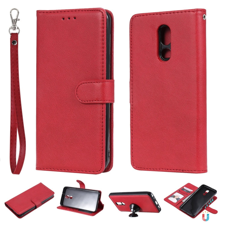 For LG Stylo 5 Solid Color Horizontal Flip Protective Case with Holder & Card Slots & Wallet & Photo Frame & Lanyard
