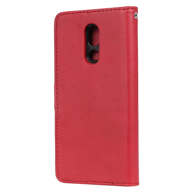 For LG Stylo 5 Solid Color Horizontal Flip Protective Case with Holder & Card Slots & Wallet & Photo Frame & Lanyard