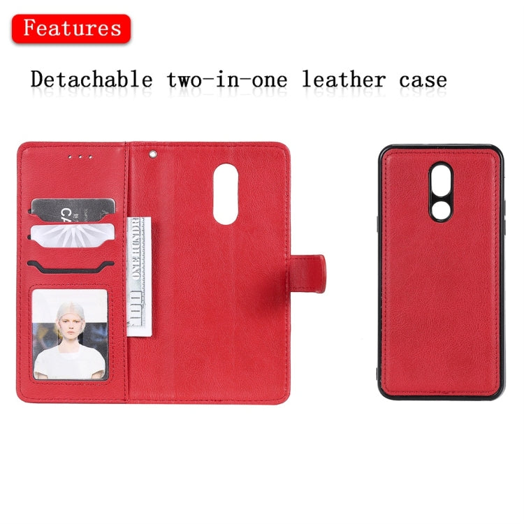 For LG Stylo 5 Solid Color Horizontal Flip Protective Case with Holder & Card Slots & Wallet & Photo Frame & Lanyard