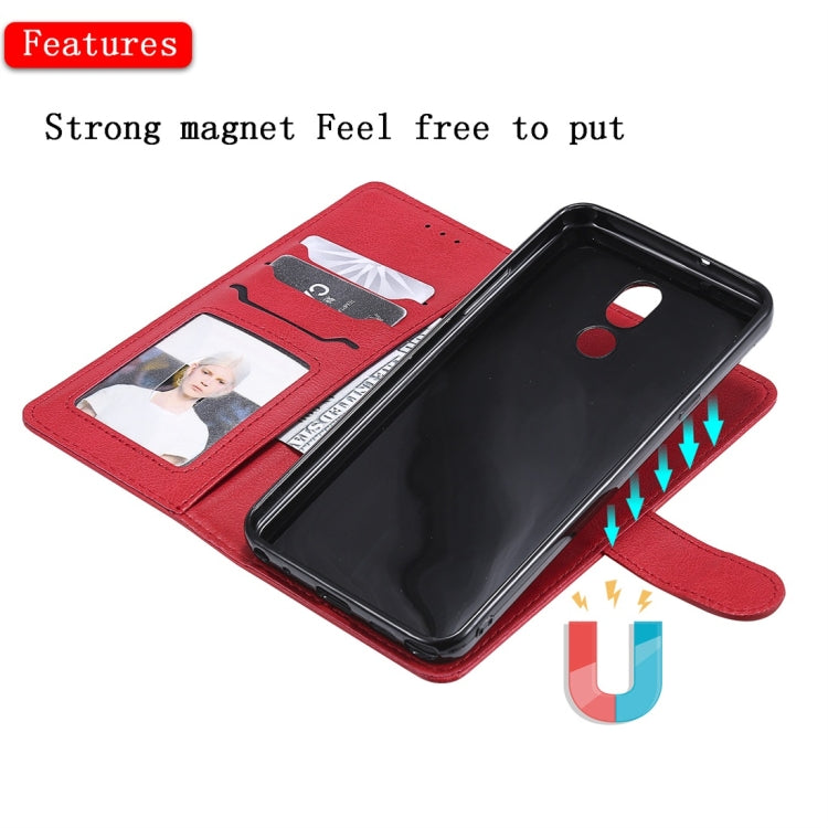 For LG Stylo 5 Solid Color Horizontal Flip Protective Case with Holder & Card Slots & Wallet & Photo Frame & Lanyard