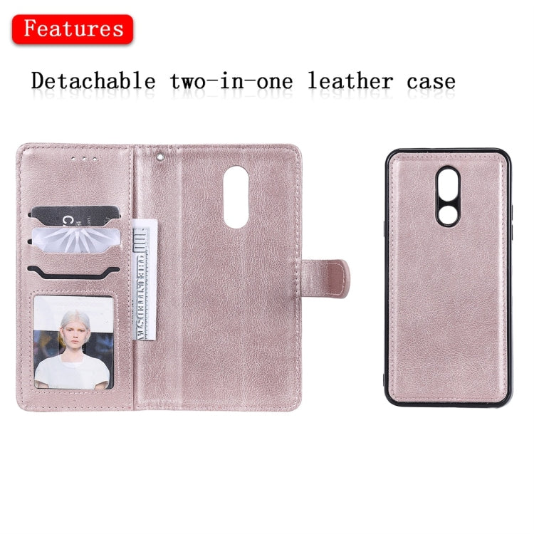For LG Stylo 5 Solid Color Horizontal Flip Protective Case with Holder & Card Slots & Wallet & Photo Frame & Lanyard