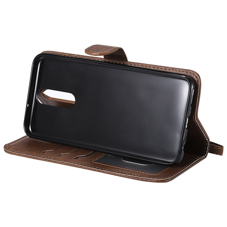 For Huawei Mate 10 Lite Solid Color Horizontal Flip Protective Case with Holder & Card Slots & Wallet & Photo Frame & Lanyard