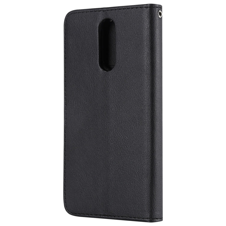 For Huawei Mate 10 Lite Solid Color Horizontal Flip Protective Case with Holder & Card Slots & Wallet & Photo Frame & Lanyard