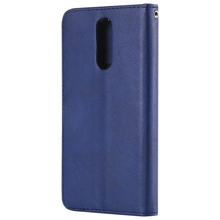 For Huawei Mate 10 Lite Solid Color Horizontal Flip Protective Case with Holder & Card Slots & Wallet & Photo Frame & Lanyard