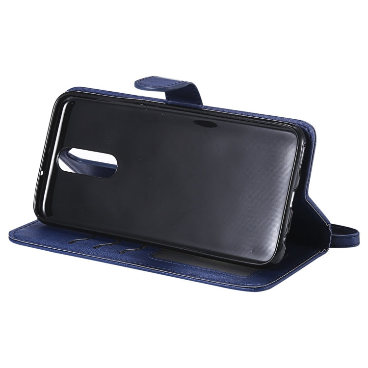 For Huawei Mate 10 Lite Solid Color Horizontal Flip Protective Case with Holder & Card Slots & Wallet & Photo Frame & Lanyard