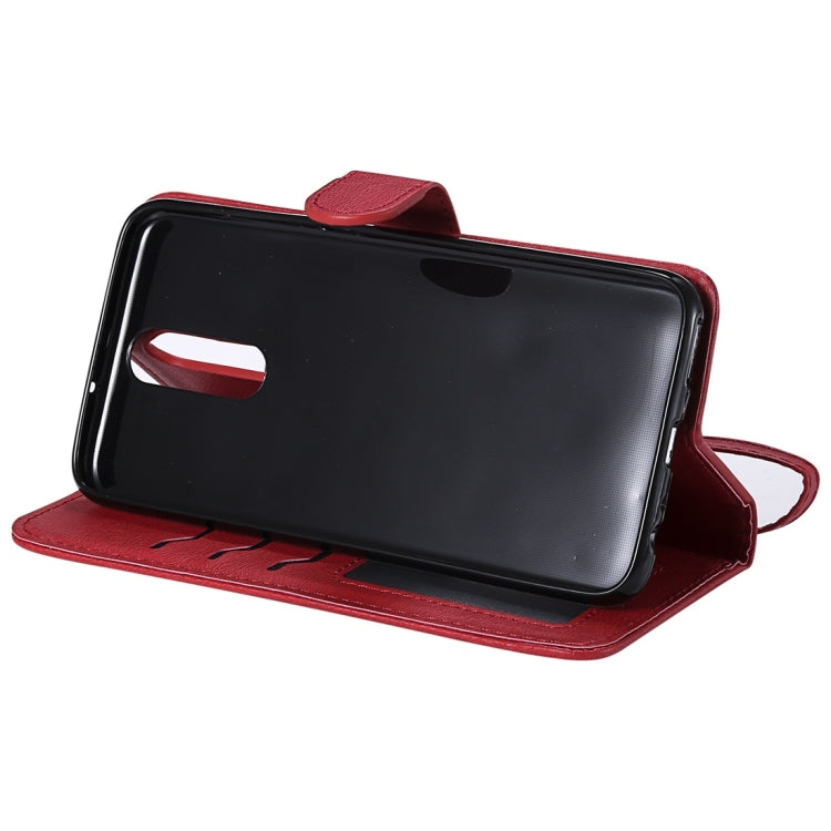 For Huawei Mate 10 Lite Solid Color Horizontal Flip Protective Case with Holder & Card Slots & Wallet & Photo Frame & Lanyard