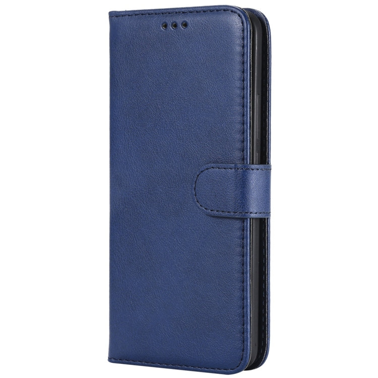 For Huawei Mate 20 Pro Solid Color Horizontal Flip Protective Case with Holder & Card Slots & Wallet & Photo Frame & Lanyard