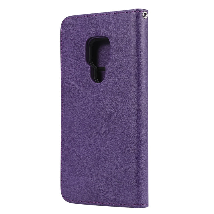 For Huawei Mate 20 Solid Color Horizontal Flip Protective Case with Holder & Card Slots & Wallet & Photo Frame & Lanyard
