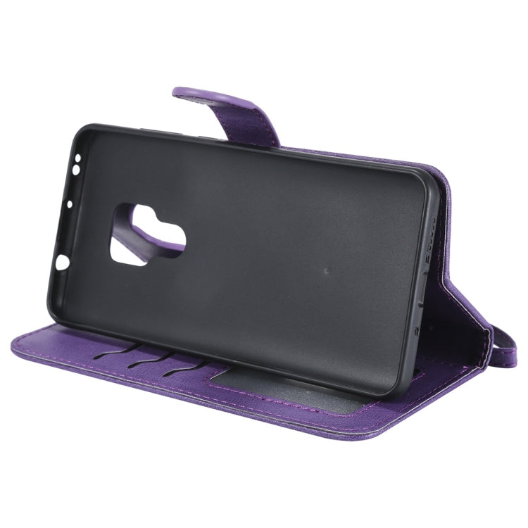 For Huawei Mate 20 Solid Color Horizontal Flip Protective Case with Holder & Card Slots & Wallet & Photo Frame & Lanyard