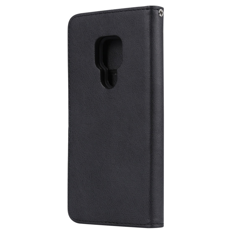 For Huawei Mate 20 Solid Color Horizontal Flip Protective Case with Holder & Card Slots & Wallet & Photo Frame & Lanyard