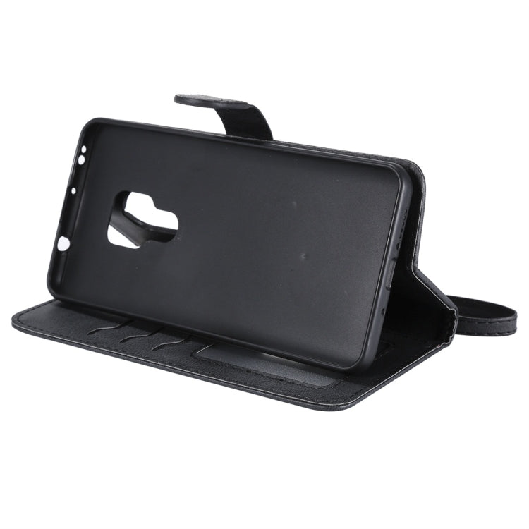 For Huawei Mate 20 Solid Color Horizontal Flip Protective Case with Holder & Card Slots & Wallet & Photo Frame & Lanyard
