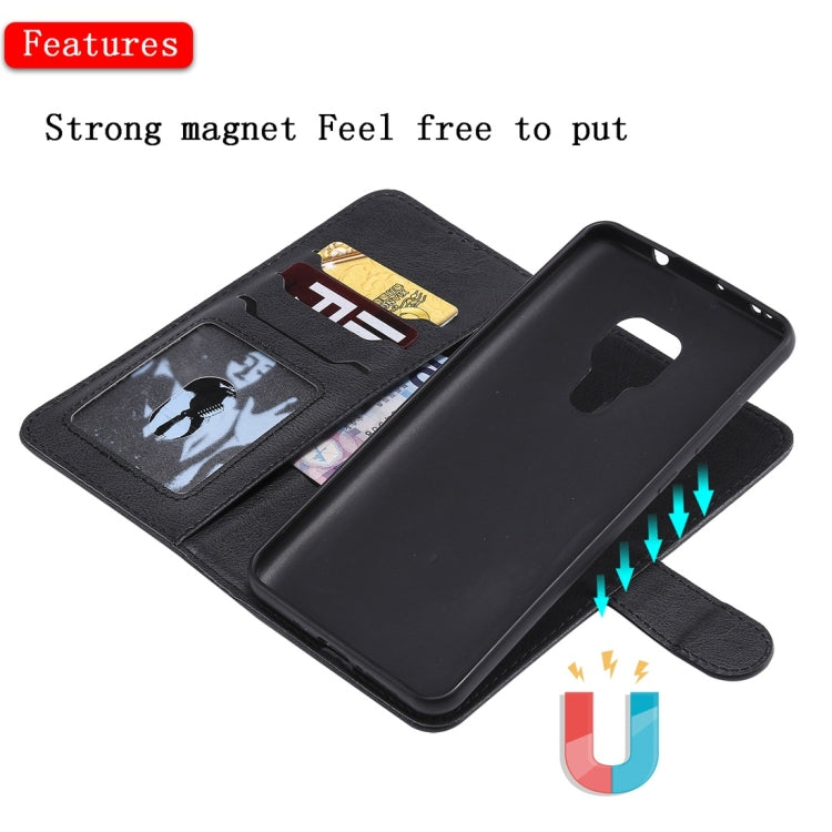 For Huawei Mate 20 Solid Color Horizontal Flip Protective Case with Holder & Card Slots & Wallet & Photo Frame & Lanyard