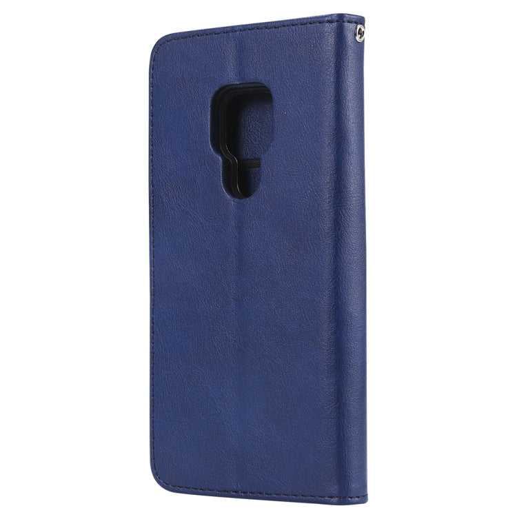 For Huawei Mate 20 Solid Color Horizontal Flip Protective Case with Holder & Card Slots & Wallet & Photo Frame & Lanyard
