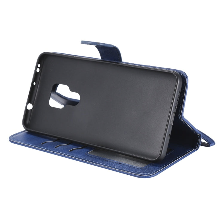 For Huawei Mate 20 Solid Color Horizontal Flip Protective Case with Holder & Card Slots & Wallet & Photo Frame & Lanyard