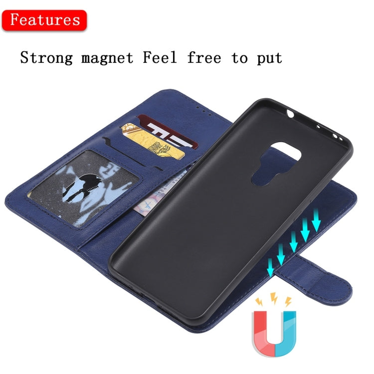 For Huawei Mate 20 Solid Color Horizontal Flip Protective Case with Holder & Card Slots & Wallet & Photo Frame & Lanyard
