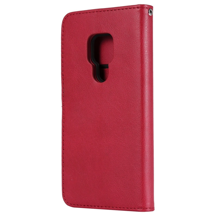 For Huawei Mate 20 Solid Color Horizontal Flip Protective Case with Holder & Card Slots & Wallet & Photo Frame & Lanyard