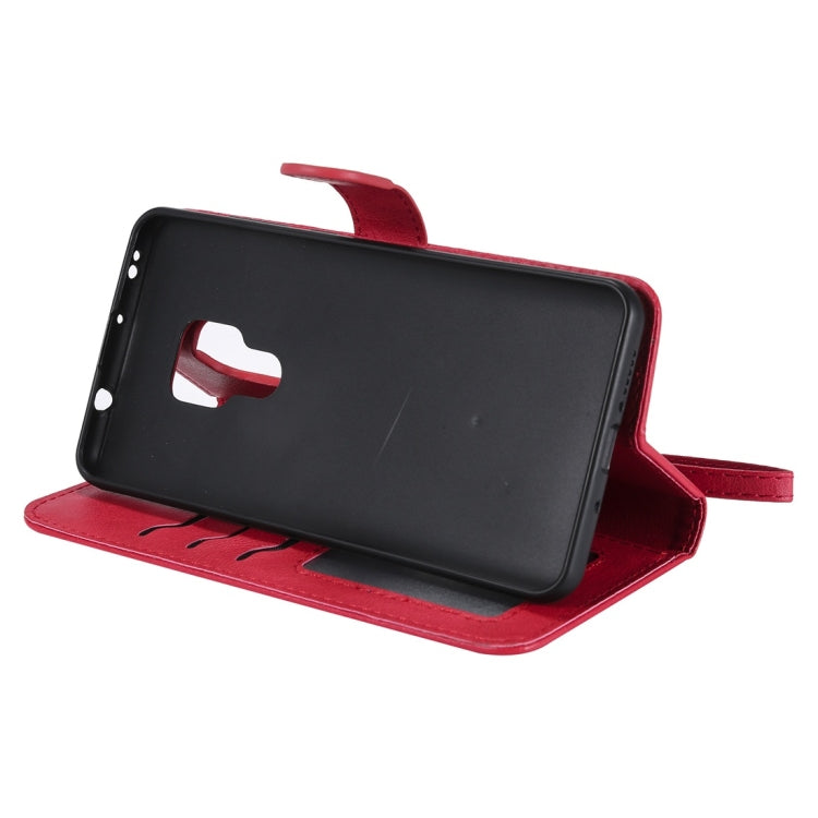 For Huawei Mate 20 Solid Color Horizontal Flip Protective Case with Holder & Card Slots & Wallet & Photo Frame & Lanyard