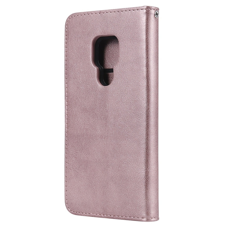 For Huawei Mate 20 Solid Color Horizontal Flip Protective Case with Holder & Card Slots & Wallet & Photo Frame & Lanyard
