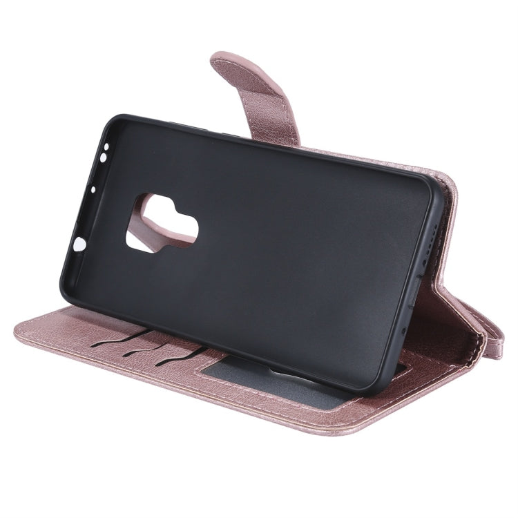 For Huawei Mate 20 Solid Color Horizontal Flip Protective Case with Holder & Card Slots & Wallet & Photo Frame & Lanyard