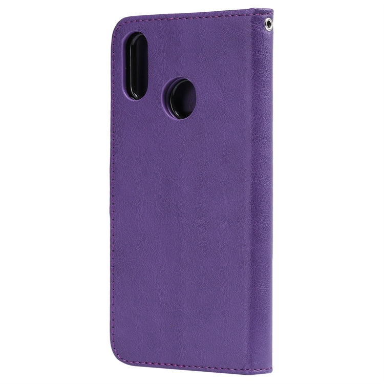 For Huawei nova 3i Solid Color Horizontal Flip Protective Case with Holder & Card Slots & Wallet & Photo Frame & Lanyard