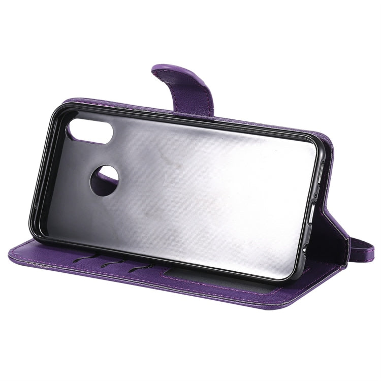 For Huawei nova 3i Solid Color Horizontal Flip Protective Case with Holder & Card Slots & Wallet & Photo Frame & Lanyard