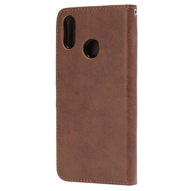 For Huawei nova 3i Solid Color Horizontal Flip Protective Case with Holder & Card Slots & Wallet & Photo Frame & Lanyard