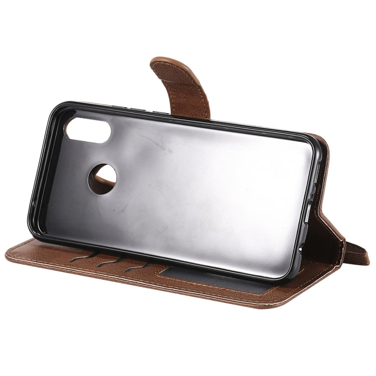 For Huawei nova 3i Solid Color Horizontal Flip Protective Case with Holder & Card Slots & Wallet & Photo Frame & Lanyard