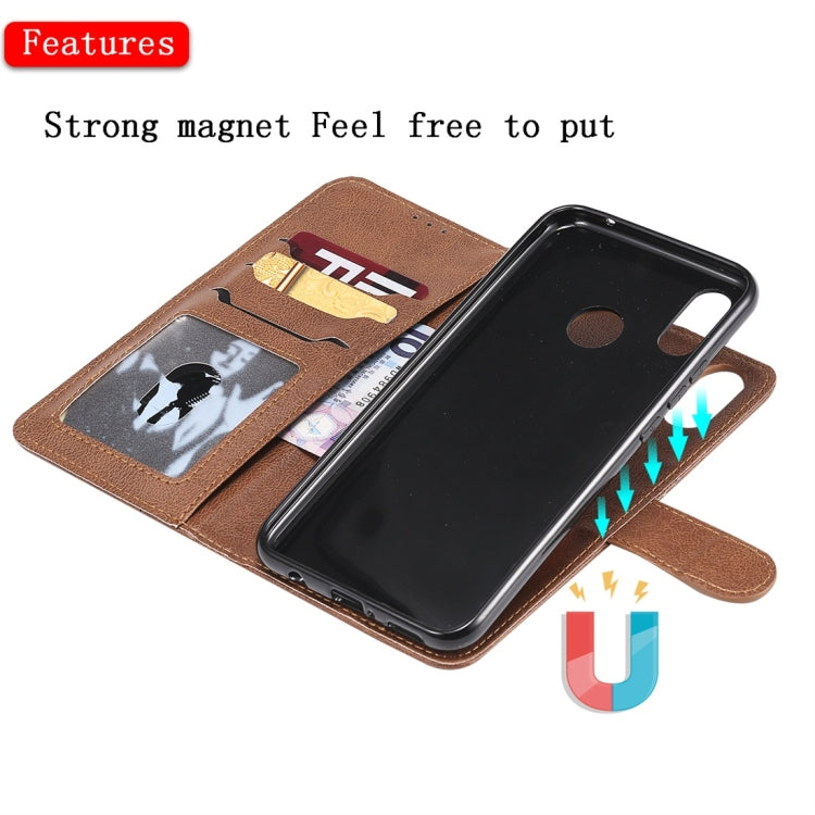 For Huawei nova 3i Solid Color Horizontal Flip Protective Case with Holder & Card Slots & Wallet & Photo Frame & Lanyard