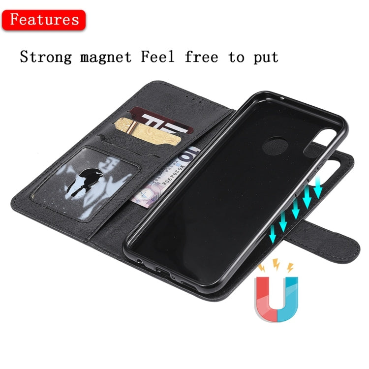 For Huawei nova 3i Solid Color Horizontal Flip Protective Case with Holder & Card Slots & Wallet & Photo Frame & Lanyard